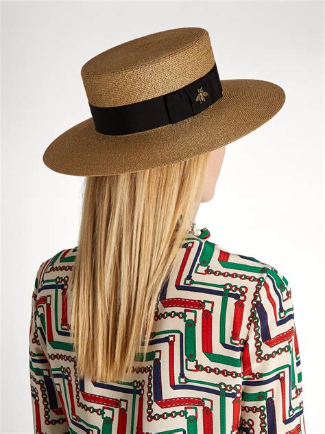 gucci hat straw|Hats .